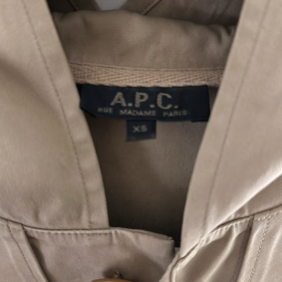 A.P.C Short Trench Rain Coat with Hood XS - Picture 3 of 5